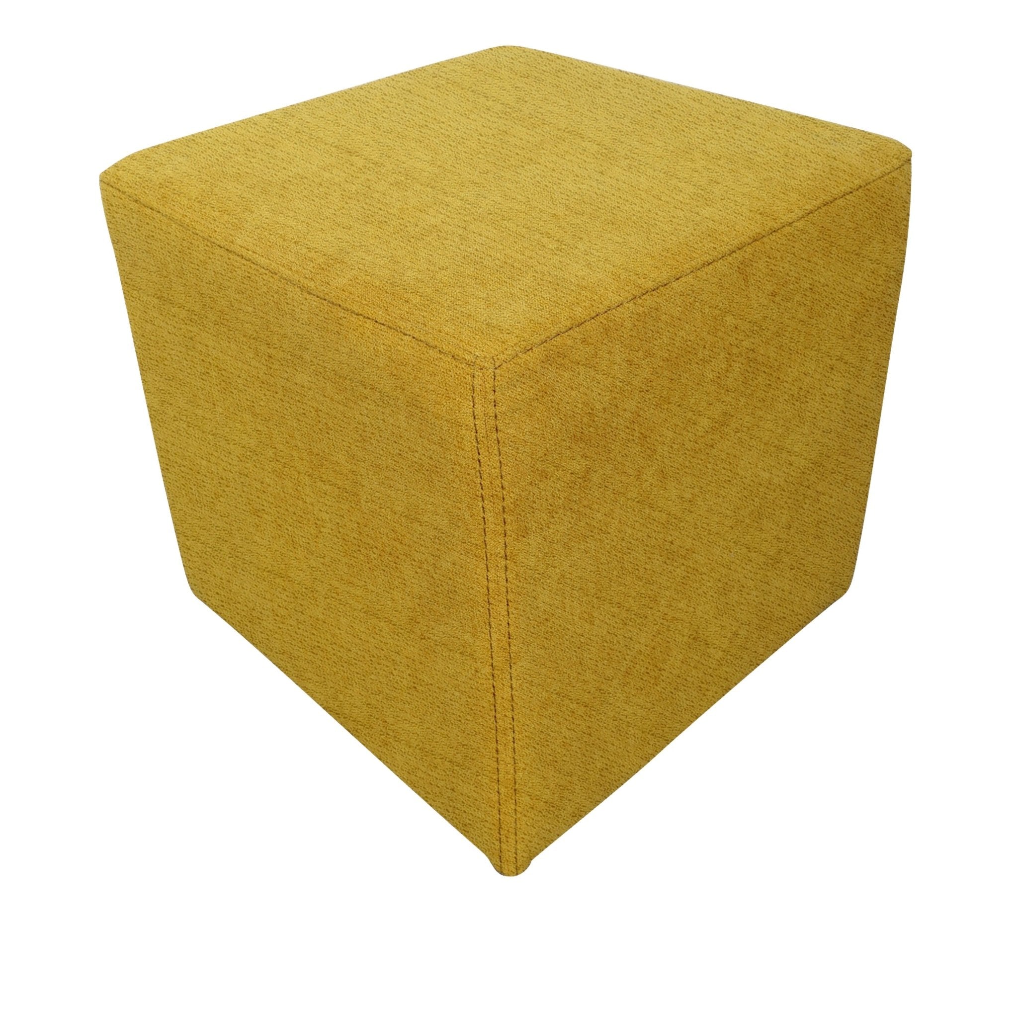 Polstersitzwürfel Cubi gelb meliert