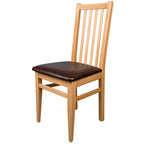 Abraham Esszimmerstuhl 2er Set Naturlackiert