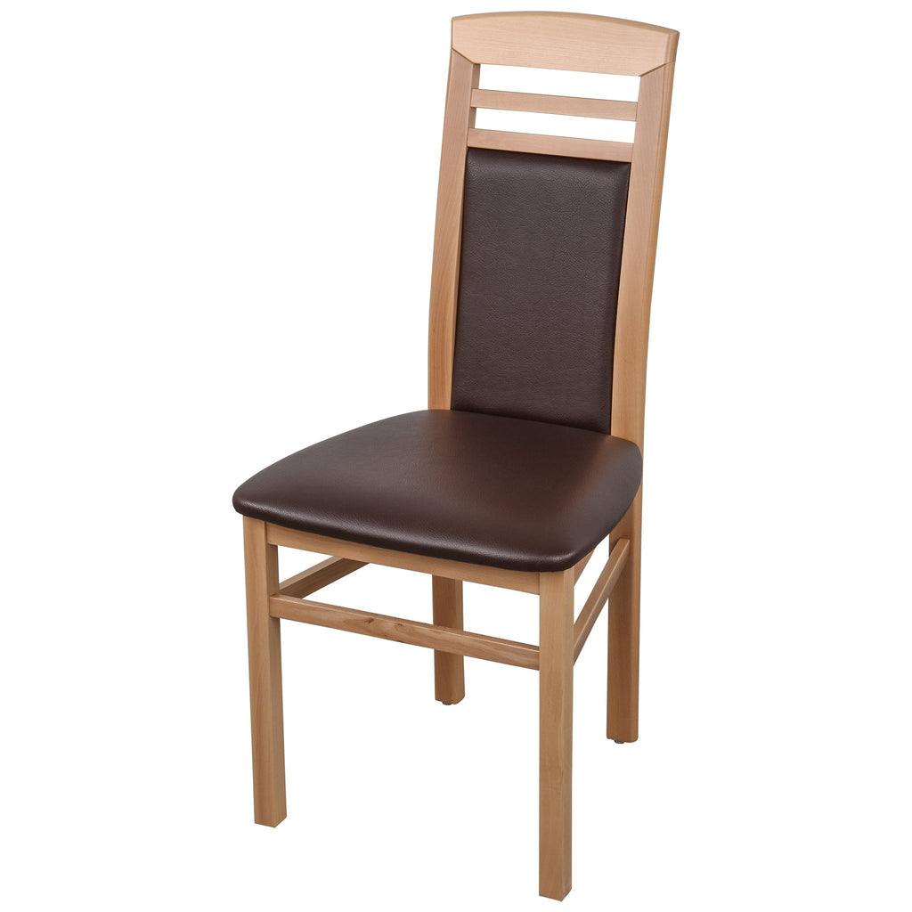 Arno Esszimmerstuhl 2er Set Naturlackiert Braun