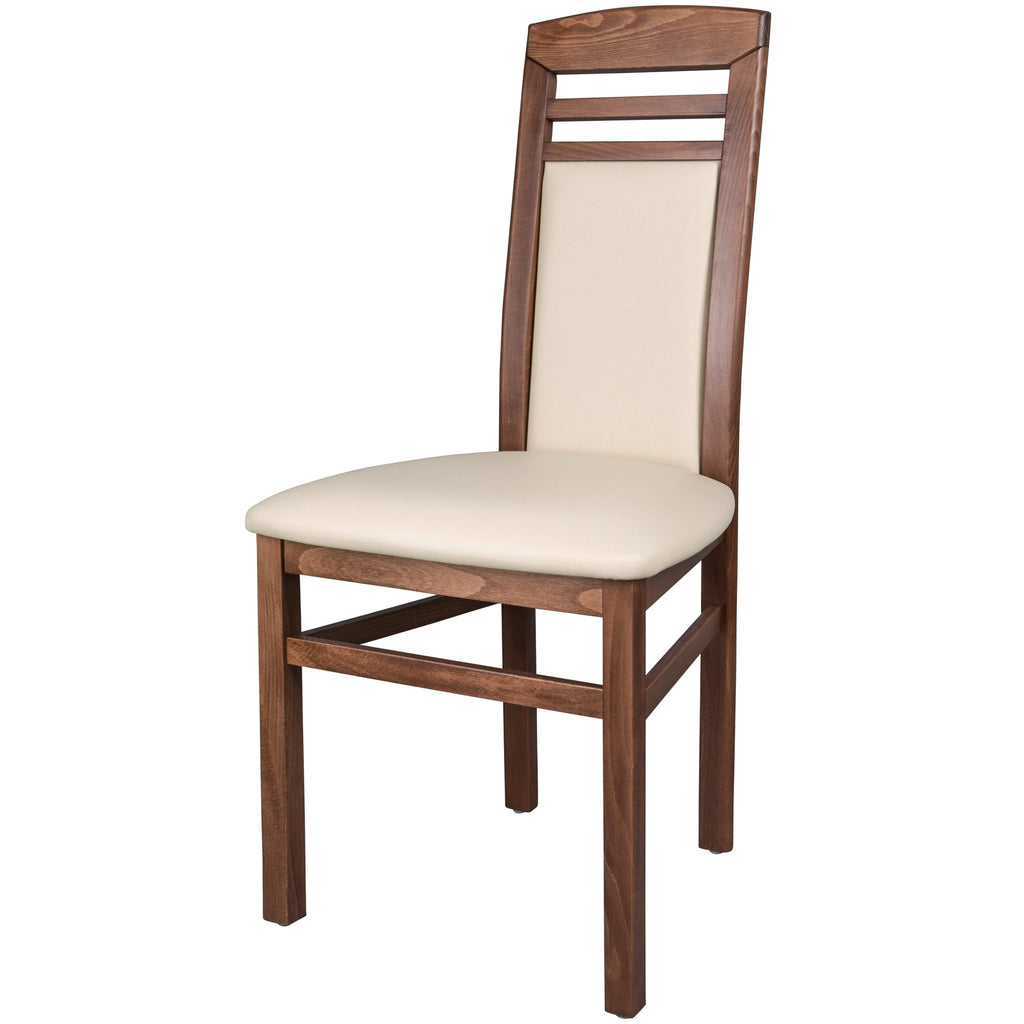 Arno Esszimmerstuhl 2er Set Nussbaum Beige