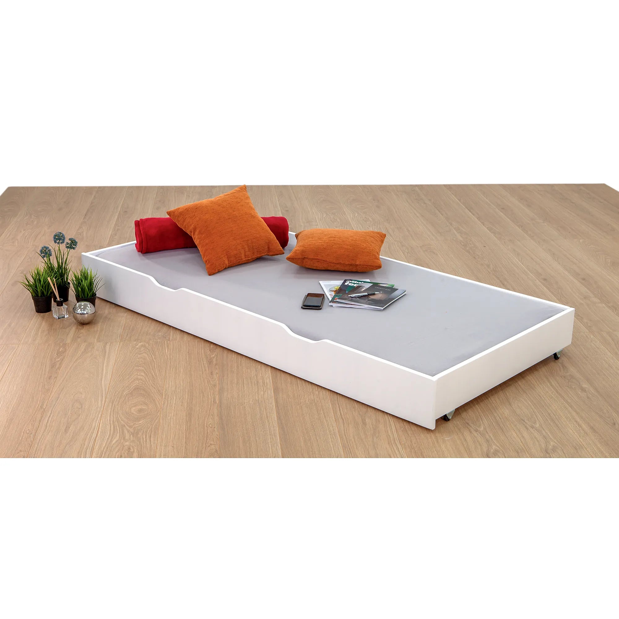 Bettschublade mit Lattenrost Massivholz