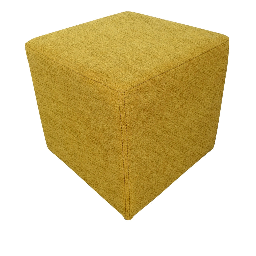 Polstersitzwürfel Cubi gelb meliert