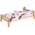Jugendbett Jonas 90x200 – Massivholzbett natur geölt