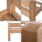 Jugendbett Jonas 90x200 – Massivholzbett natur geölt