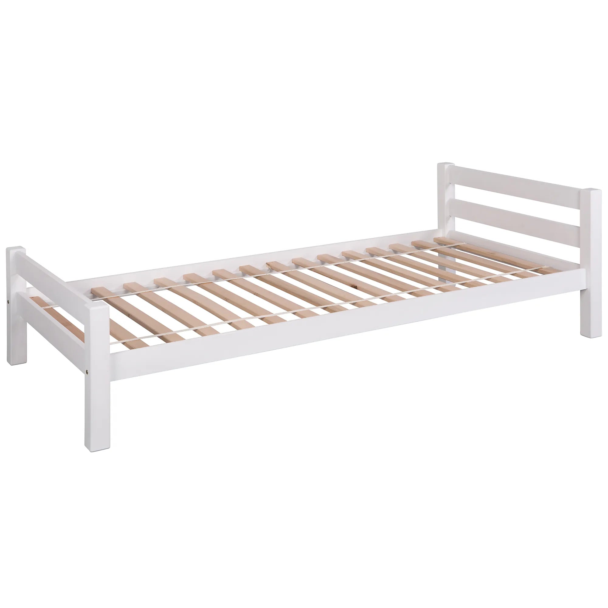 Jugendbett Jonas 90x200 – Massivholzbett natur geölt