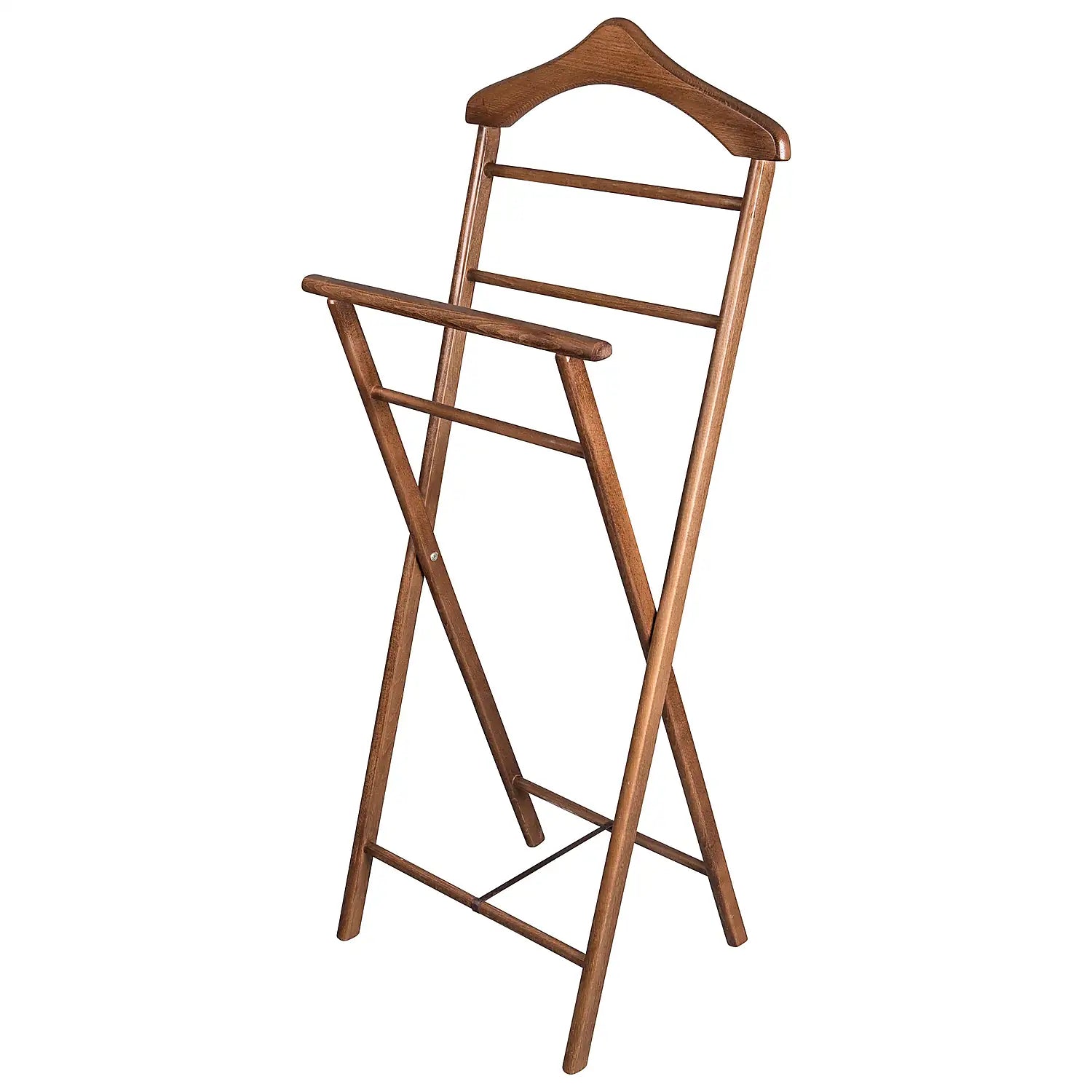 Stummer Diener aus Massivholz in der Farbe Nussbaum