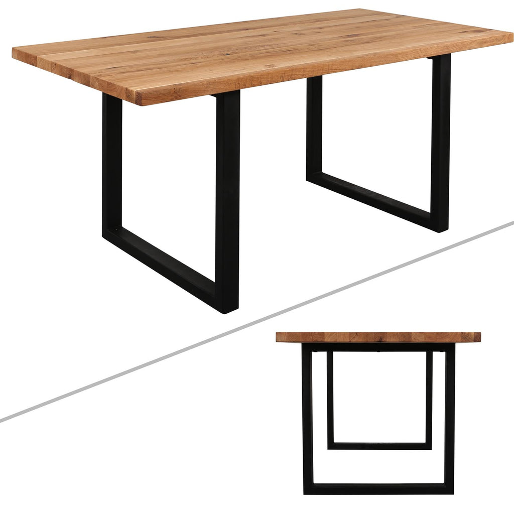 Tisch zwei Ansichten gesamt #eiche