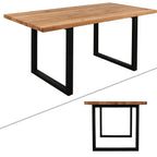 Tisch zwei Ansichten gesamt #eiche